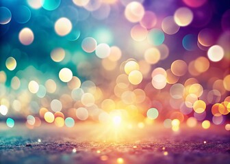 Poster - Abstract Light Bokeh Background, Minimalist Texture, Soft Focus, Defocused Lights