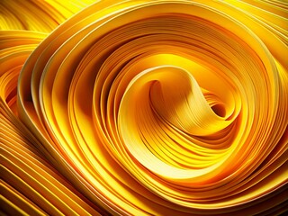 Poster - Abstract Yellow Paper Layers: Long Exposure Photography for Design Projects