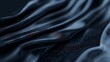 © art_bee8 - Dark blue fabric texture, draped waves, elegant background, design material