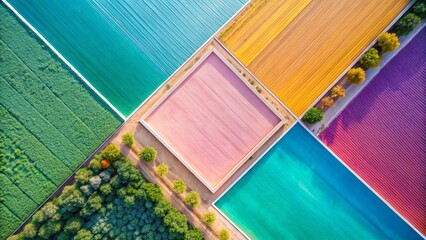 Poster - Aerial View Empty Template Background:  Perfect for Design Projects & Presentations