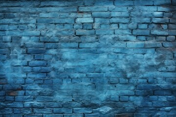 Sticker - Blue textured brick wall blue architecture backgrounds