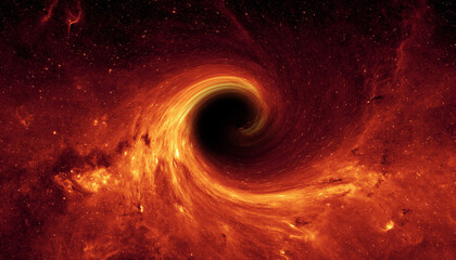Wall Mural - black hole in space. black hole devours galaxy and stars. wormhole nebula and galaxy in deep outer s