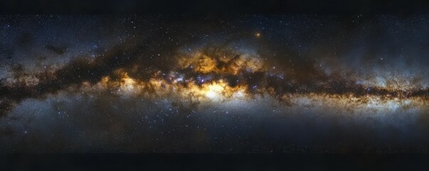Wall Mural - a night sky filled with stars and the milky way, breathtaking and serene.