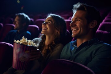 Wall Mural - Popcorn adult togetherness refreshment