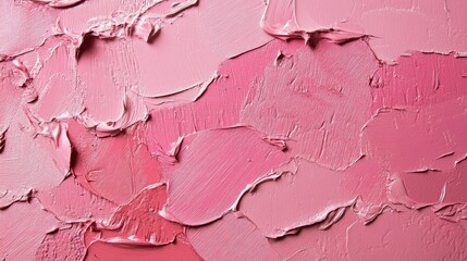 Poster - Elegant Soft Pink Paint Texture with Artistic Brushstrokes for Creative Backgrounds and Designs