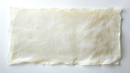 Poster - Rice Paper Texture Isolated on Clean White Background for Culinary or Artistic Uses