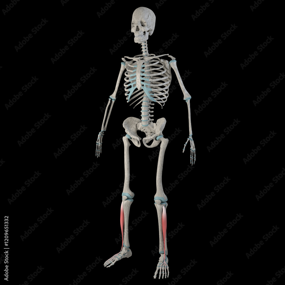 3d Illustration of Extensor Digitorum Longus Muscles on Male Human Body ...