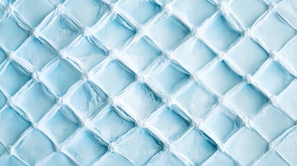 Poster - Light Blue Textured Rhombus Background for Modern Design and Wallpaper Use