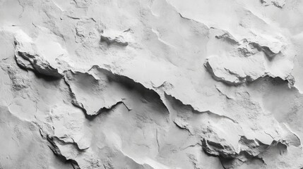 Poster - Textured concrete wall in silver paint showcasing a rugged surface with intricate details and shadows for modern architectural backgrounds.