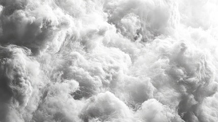 Aufkleber - Fluffy White Cloud Texture Background Ideal for Atmospheric and Nature Themes