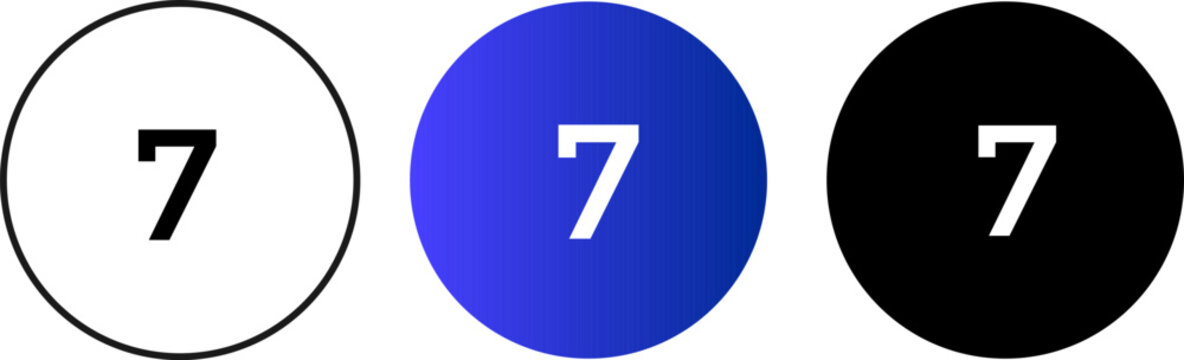 Set of number from zero to nine 0-9 multi color bold style trendy typography for poster, birthday, animation, symbol sign,
