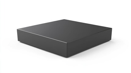 Poster - black software box on isolated bright white background showcasing minimalist design for technology a