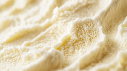 Poster - Creamy textured background with soft, fluffy cream color in abstract design, suitable for stylish presentations or creative projects.