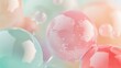© isend - Abstract Pastel Bubbles: A Dreamy Macro Photography of Spheres in Soft Hues