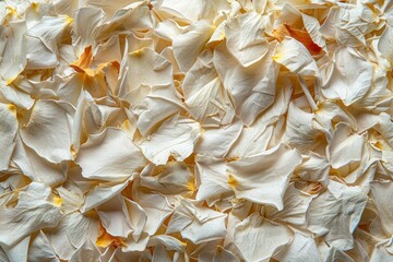 Poster - White Dry Rose petals blossom wedding produce