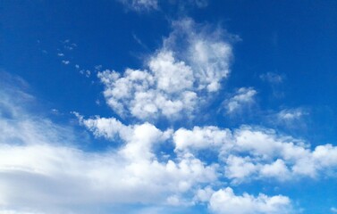 Wall Mural - blue sky with clouds