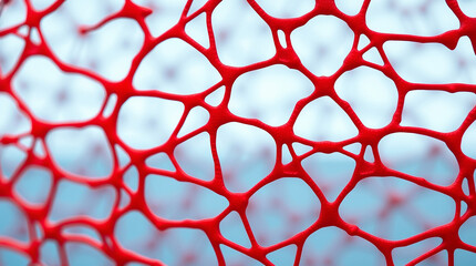 Poster - Abstract red network texture