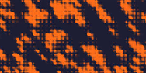 Poster - Monochrome printing raster. Abstract vector halftone background.
