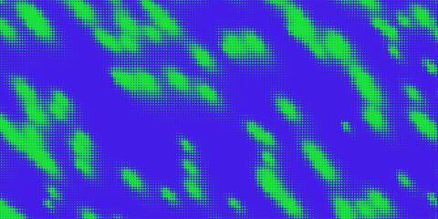 Fototapete - Halftone background. Abstract illustration of round particles. The dots form shapeless images. Vector graphics.