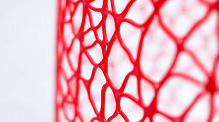 Poster - Abstract red network pattern