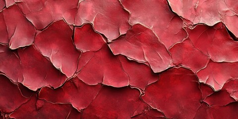 Poster - Seamless Red Satin Texture With Wrinkles Ideal for Backgrounds in Textures and Patterns for Creative Projects and Design Applications