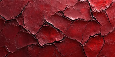 Poster - Create Seamless Red Satin Texture with Wrinkles and Cracks for Background or Design Use, Ideal for Graphic Projects, Textiles, and More