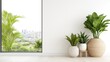© Giman - Modern apartment plants city view, interior design