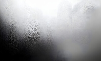 Poster - bright grainy metallic silver gradient aluminum texture abstract blurry monochrome frosted glass eff