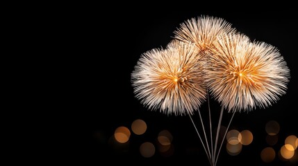 Poster - Dazzling Fireworks Exploding in the Night Sky Celebrating a Joyous Occasion with Vibrant Flashes of Light