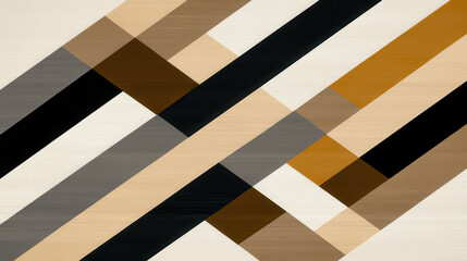 Poster - Clean Design Featuring Diagonal Lines in Various Neutral Tones for Modern Aesthetic