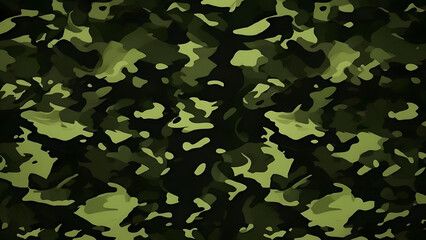 Wall Mural - camouflage vector, military print, dark background, green color, stylish design