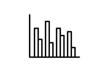 Poster - Pie Chart icon. icon related to Office. suitable for web site, app, user interfaces, printable etc. line icon style. simple vector design editable