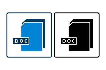 Poster - Document icon. icon related to Office. suitable for web site, app, user interfaces, printable etc. solid icon style. simple vector design editable