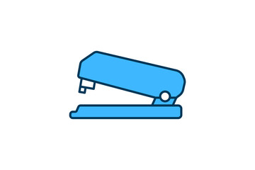 Poster - Stapler icon. icon related to Office. suitable for web site, app, user interfaces, printable etc. flat line icon style. simple vector design editable