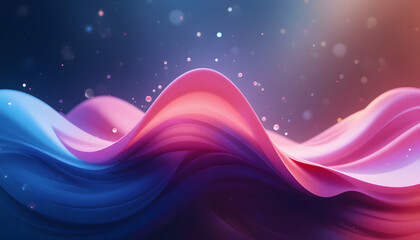 Wall Mural - 3d render, abstract minimalist shape, light background design