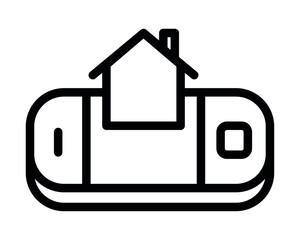 Sticker - smart home app line icon