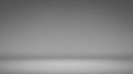 Fototapete - A vector representation of a gray, vacant studio space with a gradient effect, ideal for product presentation and background use