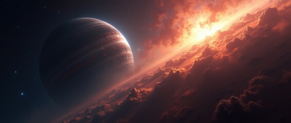 Wall Mural - stunning beautiful outer space background. sci-fi cosmic wallpaper.