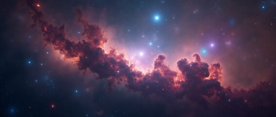 Wall Mural - stunning beautiful outer space background. sci-fi cosmic wallpaper.