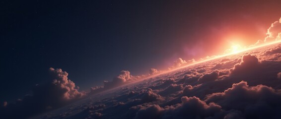 Wall Mural - stunning beautiful outer space background. sci-fi cosmic wallpaper.