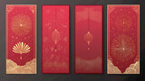 Festive Chinese-Inspired Skyline for Dungeons & Dragons,Festive Chinese New Year Dinner Scene in a Traditional Home,