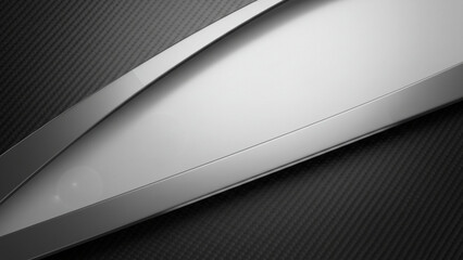 Fototapete - Carbon fiber finish. Advanced technology setting