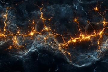 Wall Mural - Mysterious Cosmic Lightning