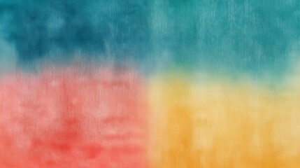 A tropical gradient blending teal, coral, and yellow