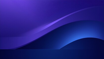 Poster - Modern abstract gradient dark purplish blue banner background. Generated image