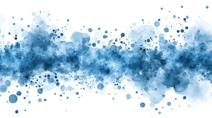 Poster - Abstract Blue Watercolor Background for Clean Design Concept