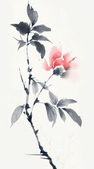 Wall Mural - Flower painting blossom plant