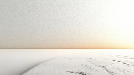 Poster - Serene Minimalist Landscape with Soft Horizon and Gentle Textures at Sunset