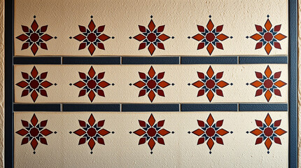 Poster - Ornate tile pattern background