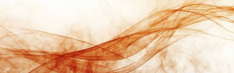 Poster - Abstract pencil strokes create a dynamic sweeping design with blended textures in warm tones that evoke movement and flow